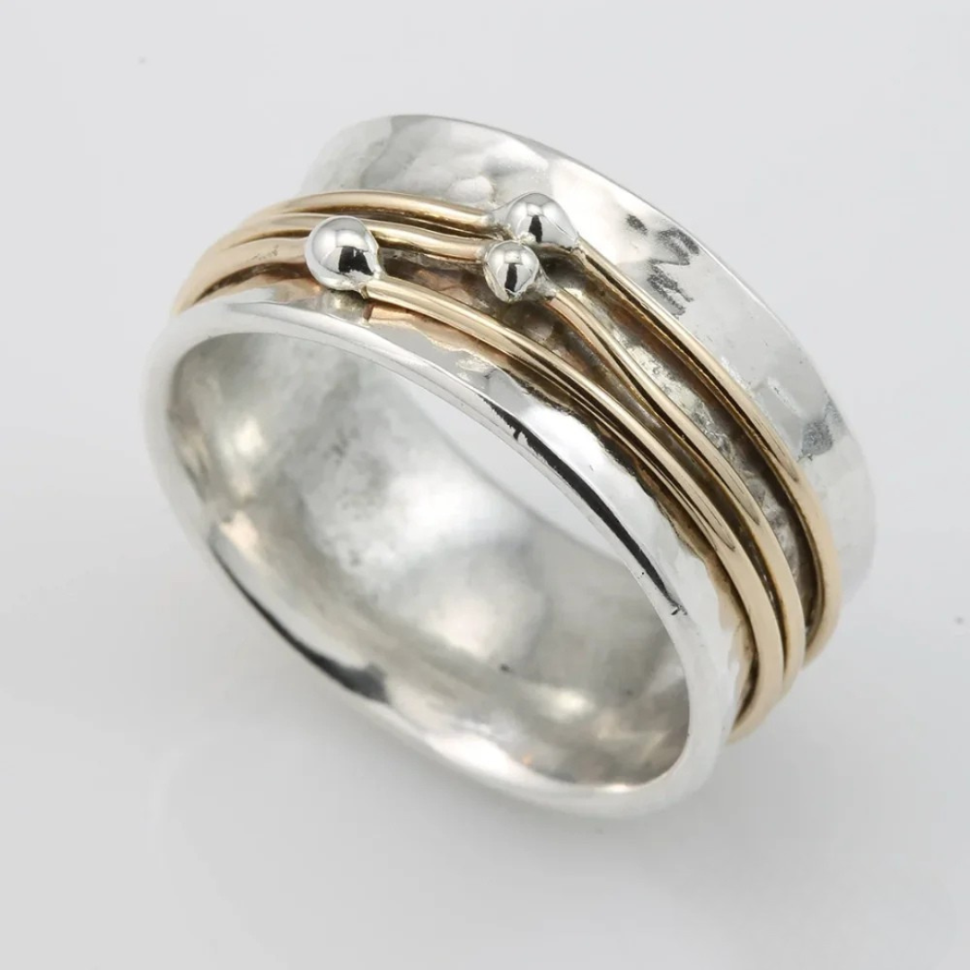 Guldpläterad silverring