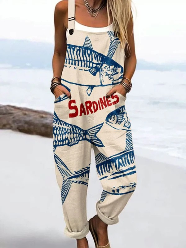 Vintage Women's Jumpsuit - enkel stil med bredbendesign