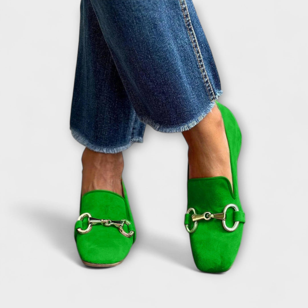 Ronja™ | Loafers med Fyrkantig Tå och Spänne