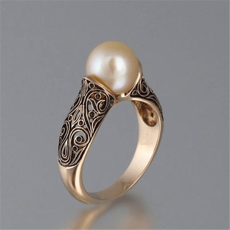 Pärlglans Guld Ring