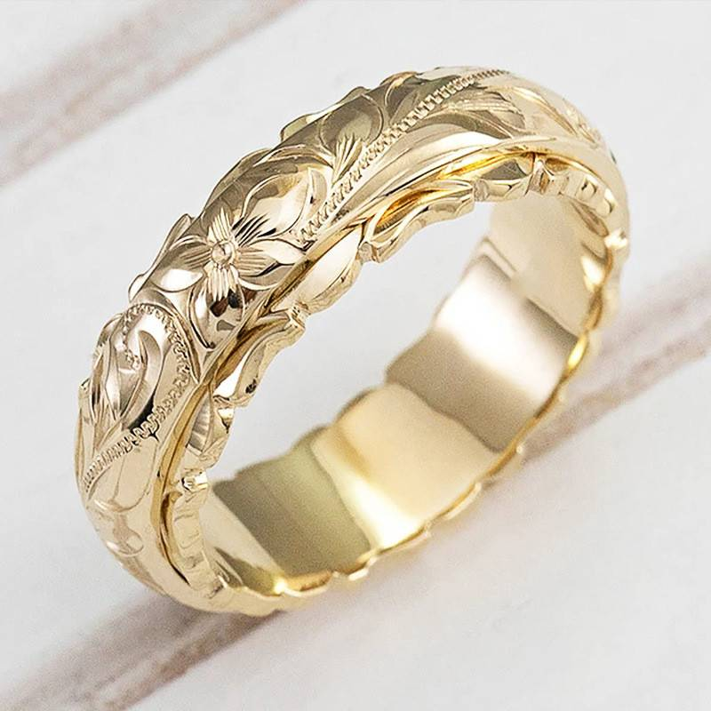 Vintage Guldblomster-Ring