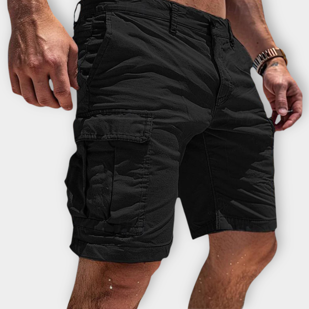 Nando – Bomullsshorts med cargofickor