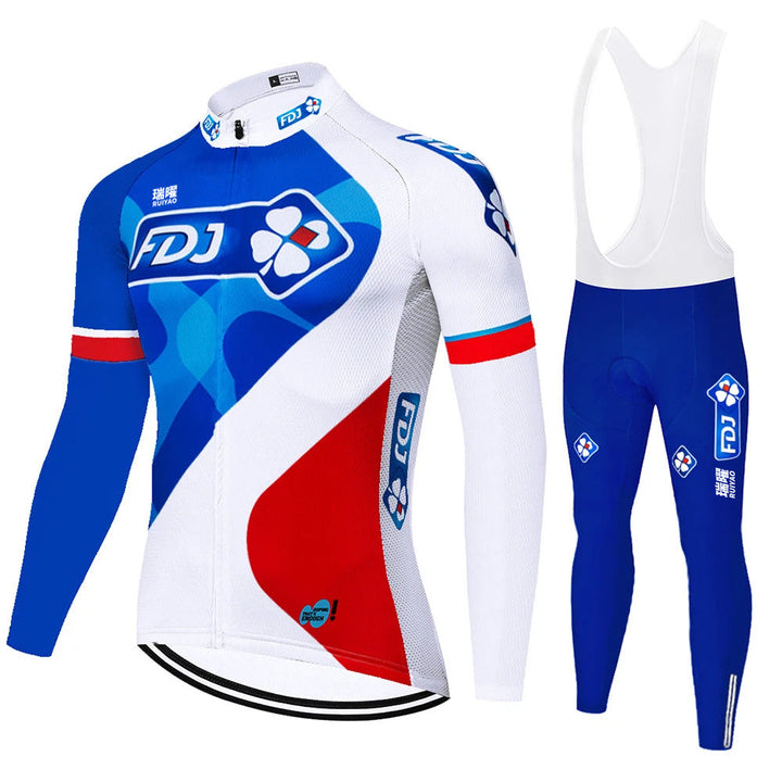 FDJ - Långärmad professionell cykelutrustning