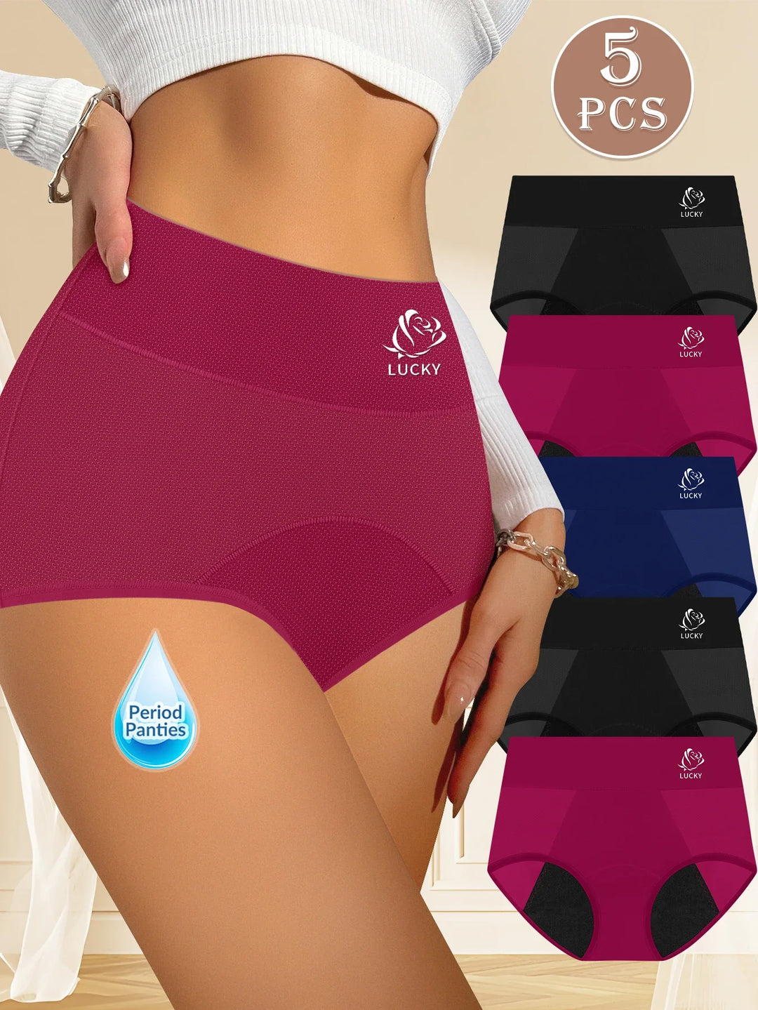Olivia | Set of 5 High-Waisted Shaping Panties
