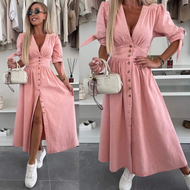 Ella™  | Radiant denim dress