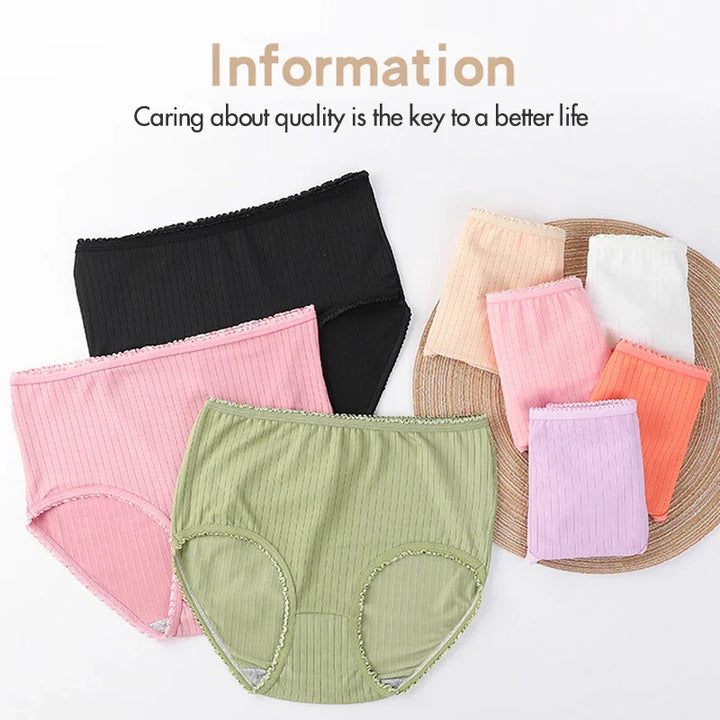SOLÈNE™ | Set of 8 High-Waisted Panties