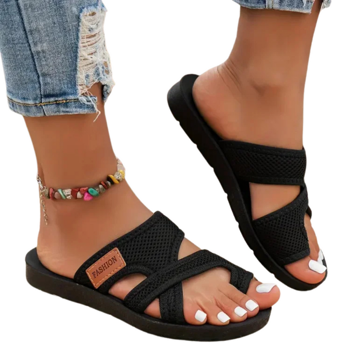 Celia™ | Slip-On Sandals in Perforated Mesh