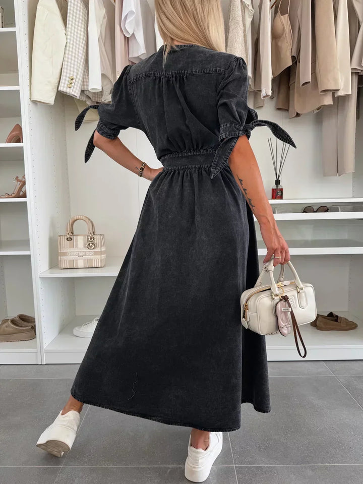 Ella™  | Radiant denim dress